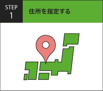 STEP1:住所を指定する